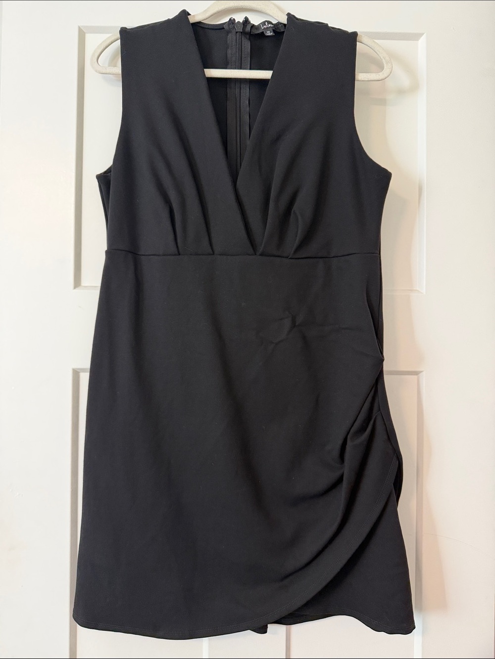 Lulu's Black Sleeveless V-Neck Mini Dress